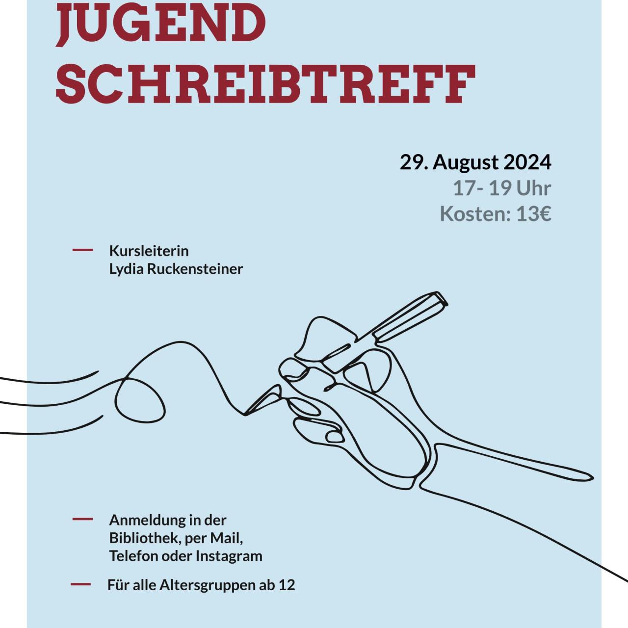 Jugend-Schreibtreff August 2024