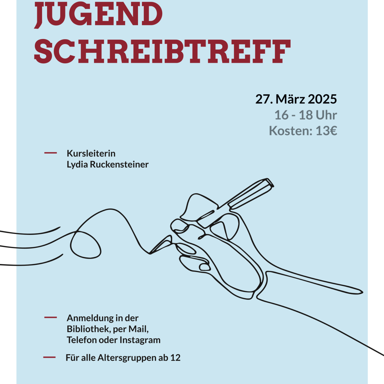 Jugendschreibtreff März