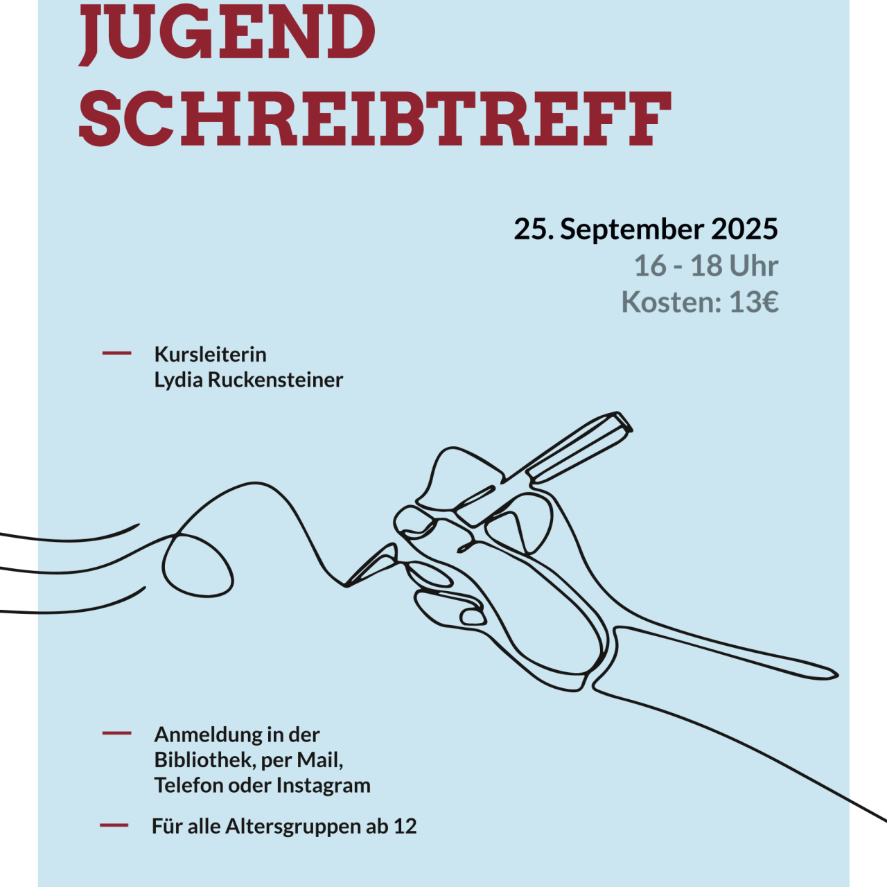 Jugendschreibtreff September